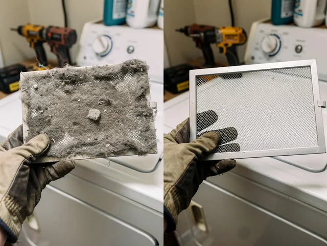 Professional lint trap cleaning by Home Gardens Dryer Vent Cleaning in Home Gardens