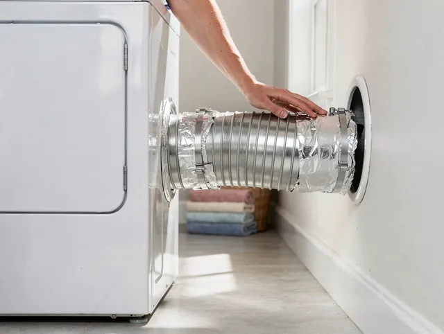 Professional dryer vent hose installation by Home Gardens Dryer Vent Cleaning in Home Gardens